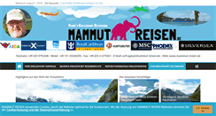 Desktop Screenshot of mammut-reisen.de