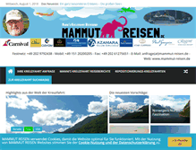 Tablet Screenshot of mammut-reisen.de